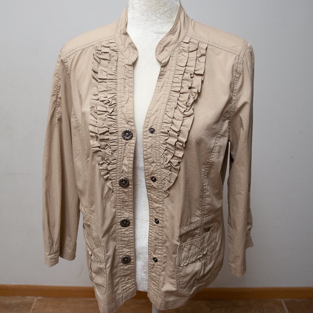 Christopher & banks brown tan Blazer size M